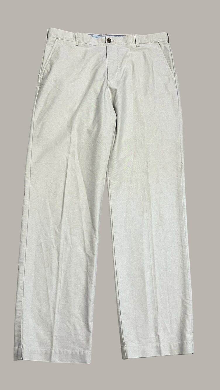 Izod Straight Fit Mens Pants 36x34 100% Cotton Trousers Relax Casual Lightweight